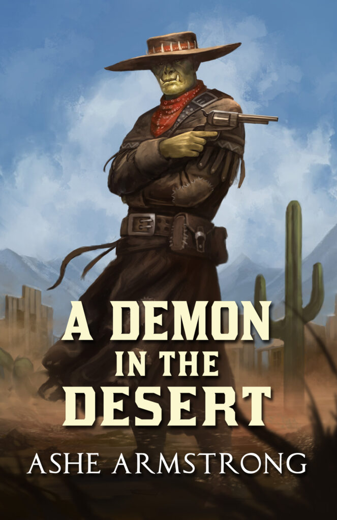 The cover for A Demon in the Desert